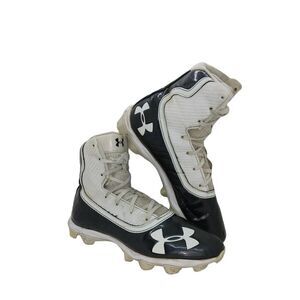 Under Armour Highlight Men's Pre-owned Black & White Football Cleats - sz. 8
